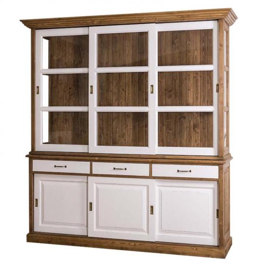 vintage country natur mediterran talalo szekreny vitrines tarolo konyha feher barna etkezo bordo bezs tortfeher polgari elegans butor butorok toszkan olasz lameridiana.jpg